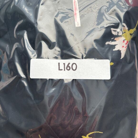 Free People Wrap Mini Dress Time On My Side Preppy Black Floral Print Small L160 - Picture 12 of 12